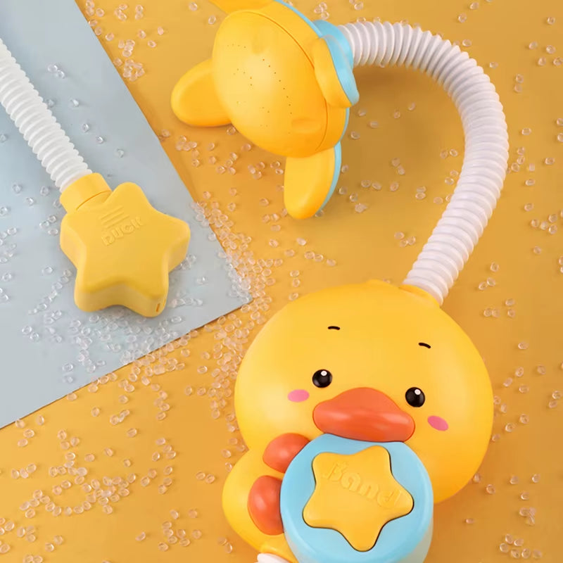 New Bath Toys Baby Water Game Duck Model Faucet Shower Electric Water Spray Swimming Bathroom Baby Toys for Kids Gifts