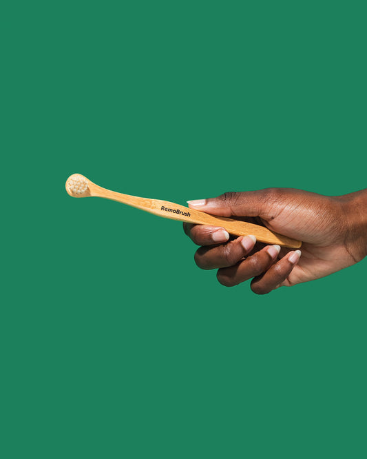Miswak-Infused Bamboo Tongue Cleaner Brush