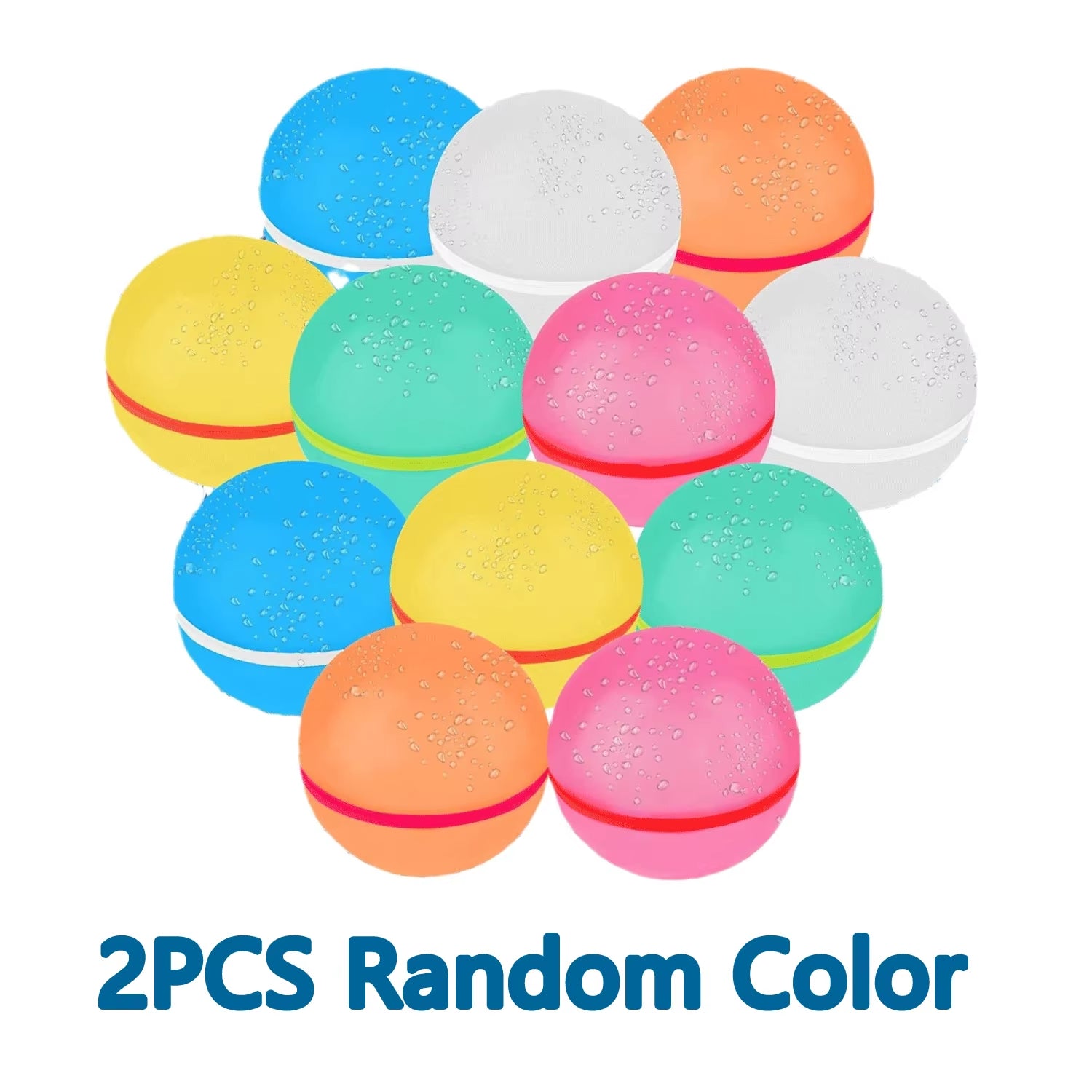  12/6/4/1 Pack Magnetic Reusable Water Ball Quick Fill Self Sealing Silicone Water Ball Kids Summer Pool Outdoor Water Toys
