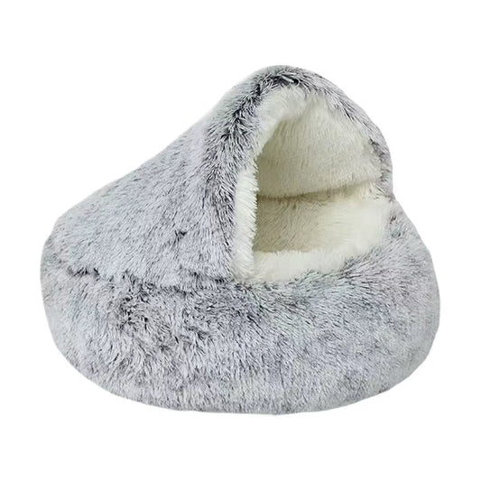 1PCS Winter Plush Pet Cat Bed round Cat Cushion Cat House Warm Cats Basket Pet Sleep Bag Kitten Nest Kennel for Small Dog Cats